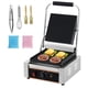 thumbnail image 1 of Yeshouse Parrilla comercial para paninis, sandwichera eléctrica de 1800W, placa esmaltada 23x23 cm, prensa doble de acero inoxidable con control de temperatura y asa, 1 of 8