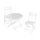 thumbnail image 1 of Conjunto de mesa y sillas de jardín para casa de muñecas, muebles de bistró en miniatura blancos, accesorio de decoración, accesorios para muñecas, 1:12, 1 of 5