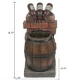 thumbnail image 5 of LuxenHome Resin Wine Bottle and Barrel Lighted Outdoor Fountain, 5 of 9