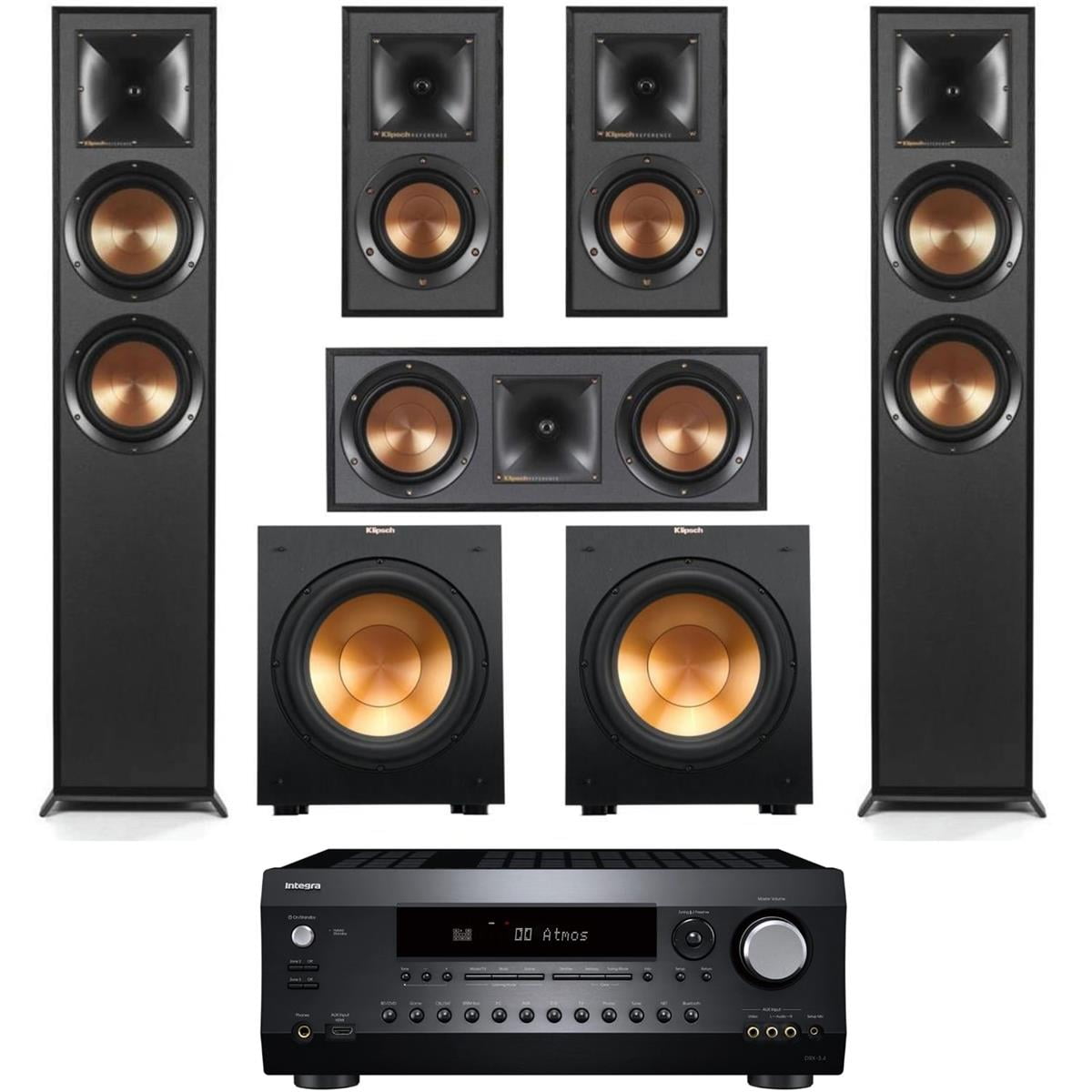 Klipsch Reference 5.2 Home Theater System Audio & Video Receivers with MusicCast