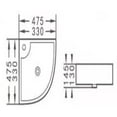 thumbnail image 4 of DROP Bath and Kitchen DR091083 Bathroom Vessel Sink, 4 of 4