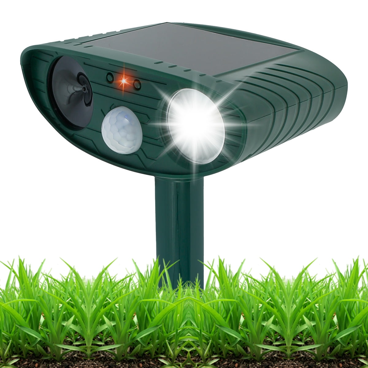 MORIMA Solar Animal Repellant Ultrasonic Cat Dog Repellant Solar