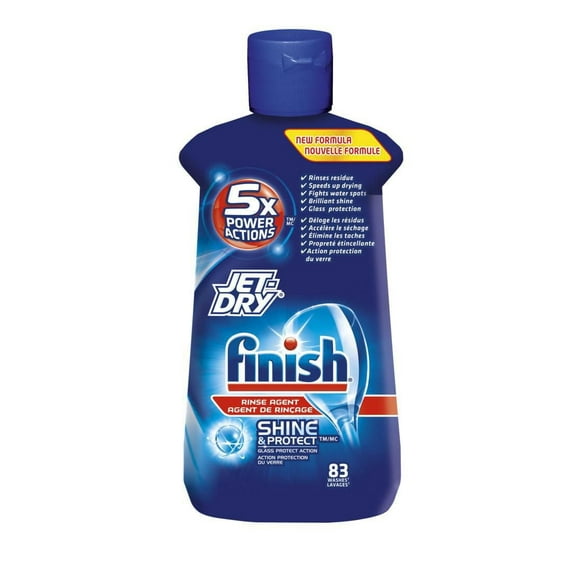 Finish Jet-Dry, Agent de rinçage pour lave-vaisselle, Original, 250ml, Agent de rinçage et de séchage pour lave-vaisselle