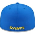 thumbnail image 4 of Men's New Era Royal Los Angeles Rams  Flawless 59FIFTY Fitted Hat, 4 of 6