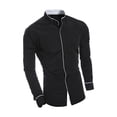 thumbnail image 3 of Camisas de hombre Camisas casuales de manga larga Ropa con botones Ropa Padre M, 3 of 8