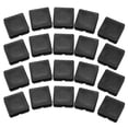 thumbnail image 1 of Square Table Chair Leg Tube Pipe Feet Insert Cap 25mmx25mm 20pcs Black, 1 of 5