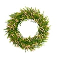 thumbnail image 2 of Artificial Flower Wreath Door Hanging Decoration Colorful Floral Design Fade Resistant Durable Easy Hang Front Door Window Wall Porch Party Holiday Home Seasonal Decor Accent, 2 of 6