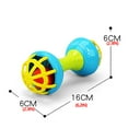thumbnail image 3 of CYBIBO Baby Rattle, Baby Toys Clearance! Baby Musical Hand Shaking Rattle Toy Todder Educational Teether Dumbbell Toy, 3 of 3