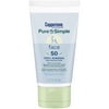 Coppertone Pure and Simple Face Sunscreen Lotion, SPF 50 Sunscreen Lotion, 2 Oz