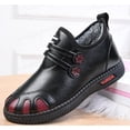 thumbnail image 1 of Botas de algodón con forro polar de invierno para mujer de Beijing antiguo, botas de nieve impermeables de cuero con fondo suave y antideslizante para mujeres de mediana edad y mayores, 1 of 4