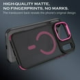 thumbnail image 3 of VENINGO Magnetic Phone Case for iPhone 17 Pro Max 6.9" Compatible with Mag-safe,Translucent Matte Shockproof Scratch Resistant iPhone 17 Pro Max Case，Hot Red, 3 of 8