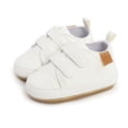 thumbnail image 5 of Baby Shoes Boys Girls Infant Sneakers Non-Slip Rubber Sole Toddler Crib First Walker Shoes,White,0-6M, 5 of 7