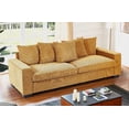 thumbnail image 2 of Modern Corduroy 3-Seater Sofa 220×80×75cm for Living Room, Spacious & Comfortable, 2 of 11