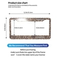 thumbnail image 2 of A Pair Of License Plate Frame Sunscreen Corrosion Resistant Rust 12.3×6.3in With Accessories Suitable For Any Car Leopard-5, 2 of 8