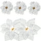 thumbnail image 3 of GOOHOCHY 28 piezas de flores navideñas artificiales, flores de Nochebuena simuladas para manualidades de coronas navideñas, 3 of 7