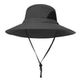 thumbnail image 3 of Sombrero unisex Salvador Hombre gran sombrero de sol Gris oscuro, 3 of 6
