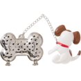 thumbnail image 2 of shiyou-HIC Harold Import Woof Tea Infuser, Dog and Bone, Silver, 2 of 4