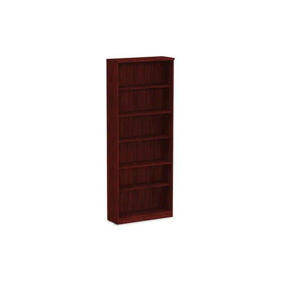 Alera Valencia Series Bookcase, Six-Shelf, 31 3/4w x 14d x 80 3/8h, Mahogany