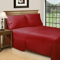 thumbnail image 2 of Egyptian Cotton 650 Thread Count Stripe Sheet Set, California King, Burgundy by Superior, 2 of 6