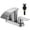 Silver, variant on Kede Waterfall Bathroom Faucet Lavatory 2 Handle 3 Hole 4 Inch Bathroom Sink Faucet Washbasin Faucet with Deck and Pop-up Drain Black Centerset Bathroom Faucet