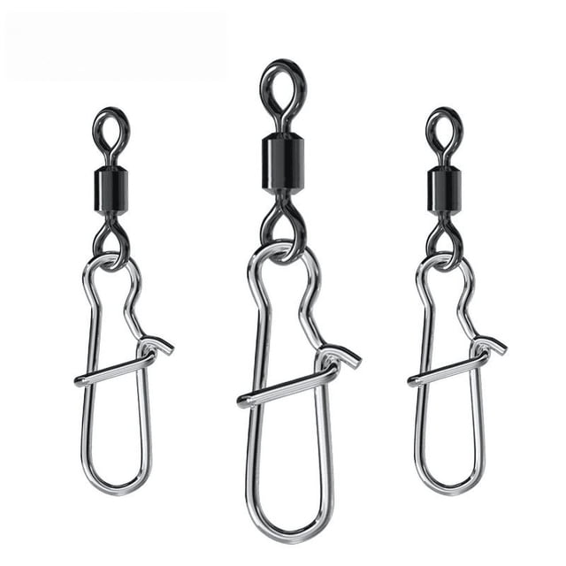 Conector de anillo en forma de ocho, pasador reforzado, accesorios para aparejos de pesca, herramientas de pesca, 100 piezas