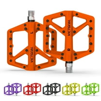 VICTGOAL Nylon Bicycle Pedals 9/16 DU Bearings Non-Slip Flat Platform Ultralight for MTB Road Bike Cycling Parts
