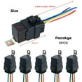 thumbnail image 4 of 5 piezas relé y arnés impermeables cables de cobre estañado piezas de reparación profesionales relé automotriz relé de alta resistencia para coche 12 VCC 4 pines, 4 of 4