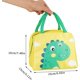 thumbnail image 2 of Bolsas de almuerzo para niños de 5 litros, bolsas térmicas impermeables para comidas para niños, bolsas escolares Bento, bolsas aisladas para niños pequeños, bolsas aisladas para niñas y niños en la escuela y picnic (dinosaurio) ER, 2 of 5