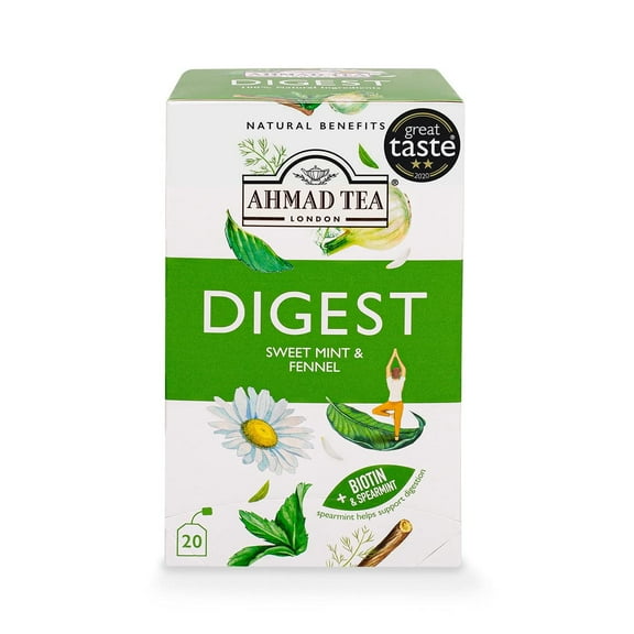 Ahmad Tea’s Natural Benefits — Digest, 20 Count (Pack of 6)