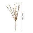 thumbnail image 3 of 6pcs Christmas Branches Artificial Flowers Picks Gold Color Beautiful Home Decor, 3 of 10