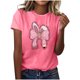thumbnail image 1 of Mujeres Manga Corta de Verano Tops Pascua Impresa Cuello Redondo, Blusa de Moda Casual para la Primavera, 1 of 4