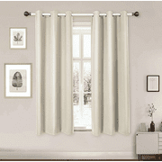 Magshion Blackout Curtains 63x42 inch Set of 2 Panels, Thermal Insulated Room Darkening Drapes Bedroom Window Curtains, Khaki