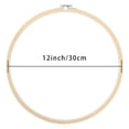 thumbnail image 2 of Aros para bordar Caydo, 30 cm, redondos, de madera, 12 unidades, 2 of 6