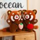 thumbnail image 4 of Juguetes de peluche de mapache con frutas para niñas, muñecos de peluche de animales suaves, Panda pequeño, regalo de cumpleaños, decoración Kawaii, 4 of 4