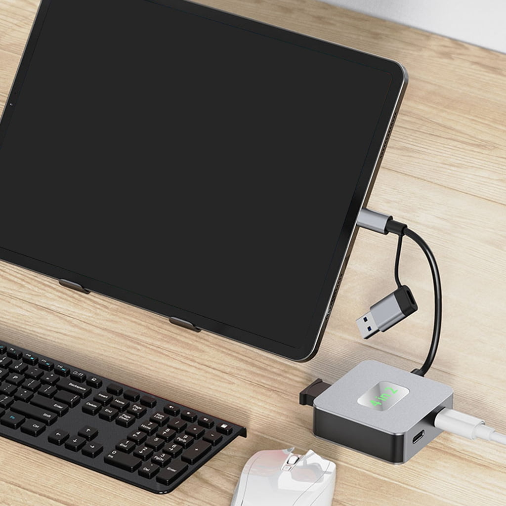 USB C Hubs Type C to 2 USB3.0 + 2 Type C Port Adapter for Laptop Desktop Phone