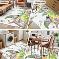 thumbnail image 5 of Area Rug for Living Room, Green Easter Non-Slip Indoor Large Carpet for Bedroom/Dining Room, Eggs Gnomes Bunny Elegant Farmhouse Washable Low-Profile Rectangle Floor Runner Rugs - 4 x 6 Ft, 5 of 7