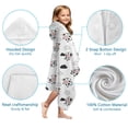 thumbnail image 7 of White Cow Cloud Pattern Hooded Bath Towel，60"x35" for Ages 3 To 12 Kids, Quick Dry Lightweight Soft Microfiber Hood Beach Towel Cover Up for Kids, 7 of 7