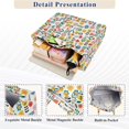 thumbnail image 3 of FORMRS Womens Corduroy Tote Bag Crossbody Shoulder Purse Handbag with Detachable Strap, Colorful Cartoon Flowers, 3 of 7