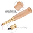 thumbnail image 1 of Herramienta de costura de cuero, tornillo con mango de madera, perforadora de cuero con tornillo automático, herramienta de cuero, integración perfecta, 1 of 12