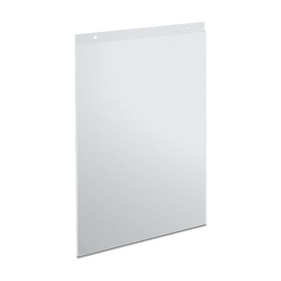 Azar 162708 11" W x 17" H Wall U-Frame Acrylic Sign Holder, 10Pack
