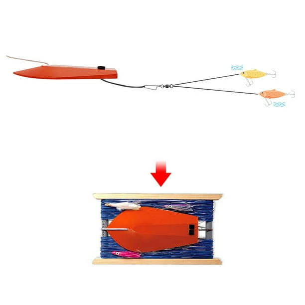 Beloving Big Game Trolling Board Planer Board Fishing Artificial Orange S