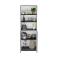 thumbnail image 4 of Juno 3 Piece Living Room Set with 2 Home Xs Bookcase + Home 2-Door Bookcase, Matt Gray / White, 4 of 6