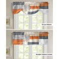 thumbnail image 4 of Tie Up Valance Curtain for Kitchen,Abstract Retro Oil Painting Color Blocks Rod Pocket Short Curtains Adjustable Tie-Up Shade Valances,Modern Art Window Treatment for Bathroom Living Room Bedroom, 4 of 8