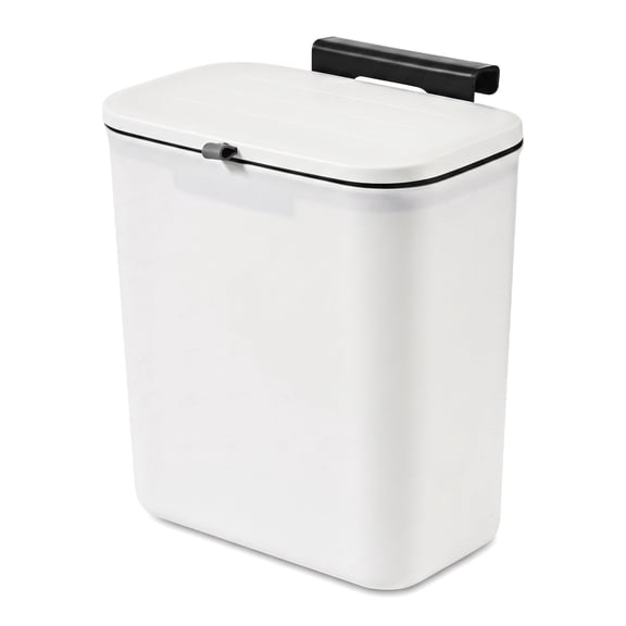  Hanging Trash Can, Hanging Kitchen Trash Can, Wall Mounted Plastic Waste Basket for Countertop Food Compost