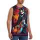 thumbnail image 2 of Fotbe Rock Skull Singer Men's Camiseta sin Mangas Estampada para Hombres, Playera Casual para Gimnasio, Entrenamiento, Playa-3X-Large, 2 of 7