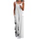 thumbnail image 1 of Trajes de Mujer Casual Suelto Impreso sin Mangas Correa Trasera, Cuello en V con Bolsillos para el Verano Y el Uso Diario, 1 of 6