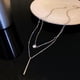 thumbnail image 4 of Collar de lujo brillar estilo frío ligero con Diseño de nicho cadena de clavícula femenina, 4 of 5