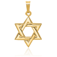thumbnail image 3 of 14K Solid Yellow Gold Star of David Jewish Magen Necklace Judaica Religious Chain Pendant Israel Charm, 3 of 8