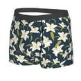 thumbnail image 5 of Goofa Lilies Flowers Printed Men's Boxer Briefs Underwear, Moisture-Wicking Underwear, Trunk,Soft and Breathable Cotton Underwear-Small, 5 of 9
