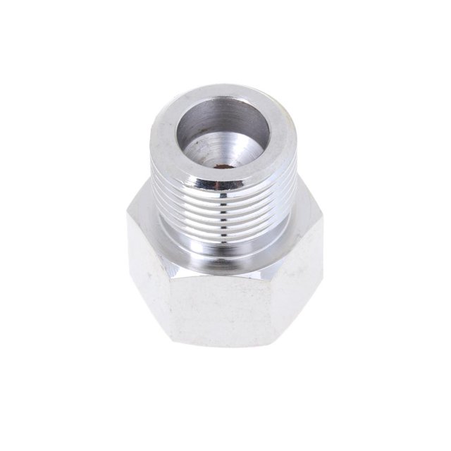 Convertidor de Adaptador de cilindro de acuario Zulema de acero inoxidable para regulador de Co2 M22x1.5 a M22 * 15 G5 / 8
